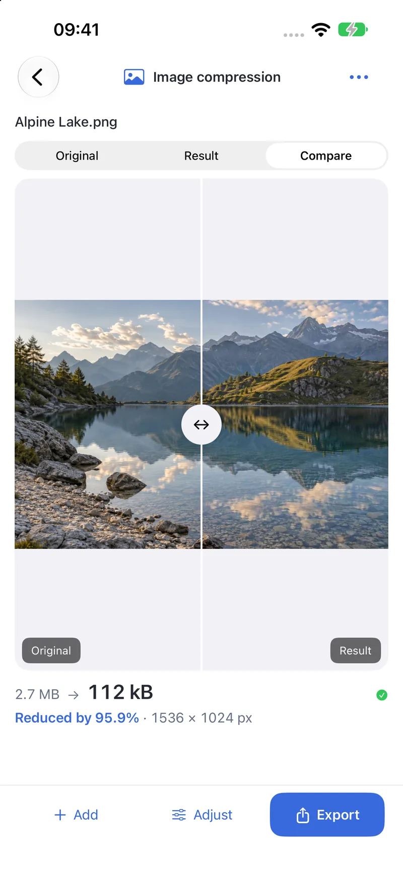 PubToo Go · Image compression